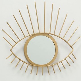 OGLINDA ROTUNDA EYES, 31X27 CM, RAMA METAL, AURIU