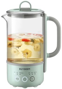 Canа electricа BUYDEEM K314, 300W, 0.6 L, Timer cu 3 trepte, 3 setari de temperatura, Mentine caldura pana la 8 ore, Verde deschis