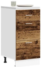 vidaXL Dulap inferior “Lyon” Lemn vechi 40x46x81,5 cm Lemn prelucrat