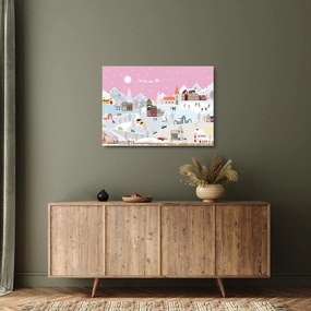 Tablou pe sticlă - Iarma magică (70x50 cm)