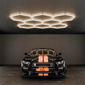 Plafonieră LED/280W/85-265V 4000K 313x298 cm CRI 90 IP54 albă