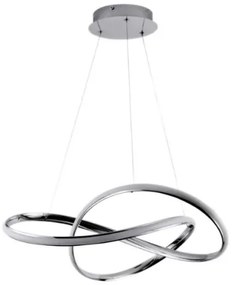 Lustră LED dimabilă pe cablu Brilagi COSMOWAVE LED/70W/230V 3000-6500K crom + telecomandă