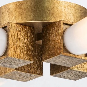 Elstead KRISTY-4P-DG-OPAL - Lustru pe tijă KRISTY 4xE27/40W/230V, cupru