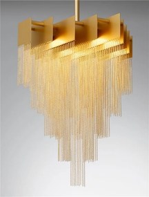 Lustra LED suspendata design modern REVIA aurie