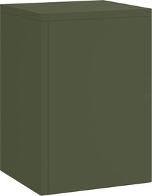 vidaXL Suport pentru plante 3 pcs Olivengrønn Oțel