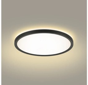 Plafonieră LED pentru baie Brilagi ULTRA SLIM LED/12W/230V d. 22,5 cm negru IP54