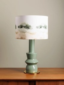 Lampa de masa, cu abajur din bumbac, Landscape
