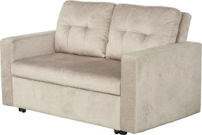 Canapea extensibila, catifea champagne beige, SMART 140cm