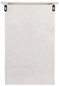 Etajeră de perete shabby chic din lemn alb cu 3 rafturi, 36x17x57cm, Sandra