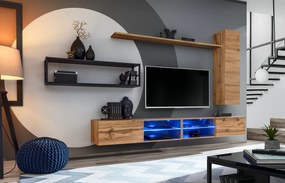 Mobilier living Shelly 27 WTS SW M4 (stejar wotan + negru mat). 1024215