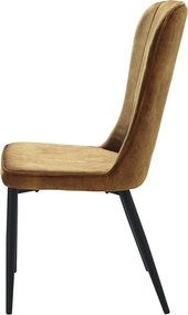 Scaun dining Unique Furniture Hudson, galben