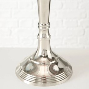 Sfesnic lumanari argintiu, din aluminiu, 78 cm, Victoria