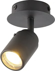 Spot de baie modern negru IP44 - Ducha