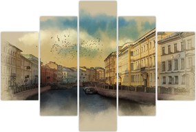 Tablou - Râul Moyka, Sankt Petersburg, Rusia (150x105 cm)