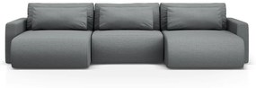 Canapea extensibila panoramica Belfast 4 locuri stofa L340 cm