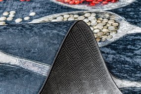 ANDRE 42760 covor lavabil linguri, condimente bucatarie, anti-alunecare - gri / verde