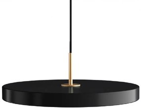 Lustra LED design scandinav Asteria medium - black/ auriu