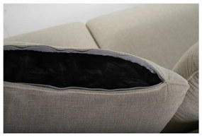 Colțar alb/bej (cu șezlong pe partea dreaptă) Oslo - Scandic