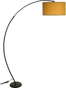 Lampadar MISRA, galben/negru, metal, 185x30x185 cm