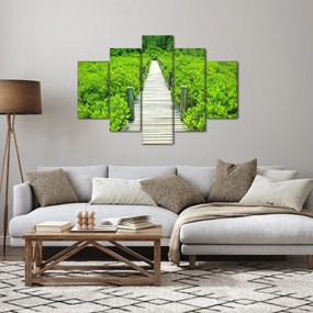 Tablou - poteca din lemn (150x105 cm)