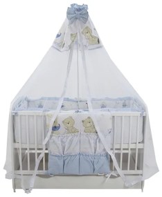 Lenjerie Teddy Play Blue M2 7 piese 140x70 cm