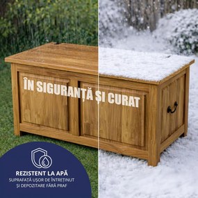 Ladă din lemn TOSCANA, 85x44x48cm, maro natural Casaria