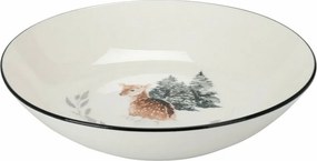 Farfurie adâncă din porțelan Winter Fawn, 20 x 4,5 cm