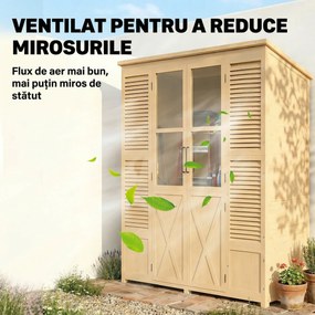 Outsunny magazie debara spațiu depozitare unelte dulap exterior | Aosom Romania