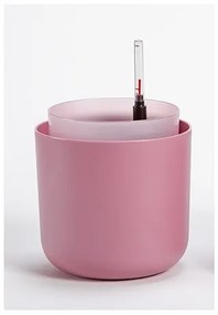 Ghiveci cu auto-irigare Plastia Tolita, roz, diam. 16 cm