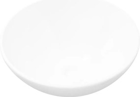 vidaXL Chiuvetă ceramică pentru baie, rotundă, alb