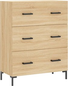 vidaXL Servantă, stejar sonoma, 69,5x34x90 cm, lemn compozit