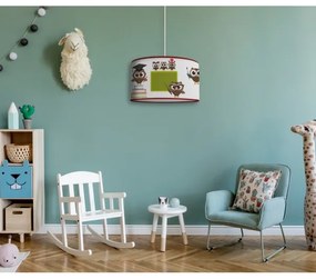 Lustră pe cablu pentru copii OWLS Duolla MULTI 1xE27/15W/230V d. 35 cm