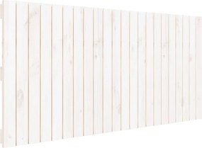vidaXL Tăblie de pat pentru perete, alb, 140x3x60 cm, lemn masiv pin