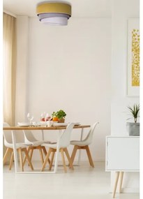 Duolla - Plafonieră TRIO 1xE27/15W/230V d. 45 cm galben/gri/alb