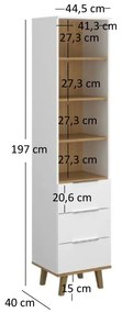 Raft Nickole 3S (alb + Stejar pietros). 1053087
