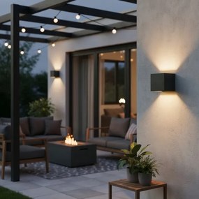 Aplică LED de exterior Ideal Lux ATOM LED/12W/230V IP54 antracit