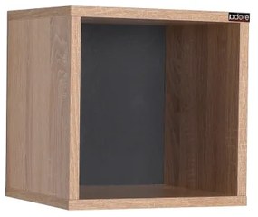 Raft de perete 33x33 cm maro