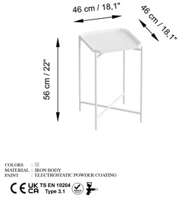 Măsuță de cafea Museli 8 (alb) . 1093282