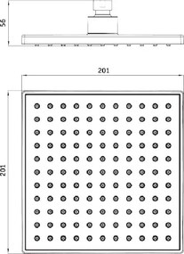 Dispersor fix - anticalcar 20x20 cm NAC_03QK