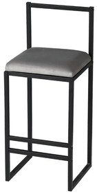 Scaun tip bar Nathaniel (Gri). 1089654