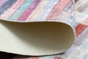 ANDRE 2295 covor lavabil Dunga anti-alunecare - roz / albastru