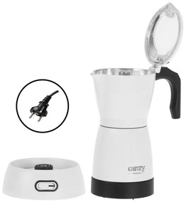 Cafetiera electrica Camry CR 4415W, 480 W, 300 ml, 6 cesti, Oprire automata, Alb