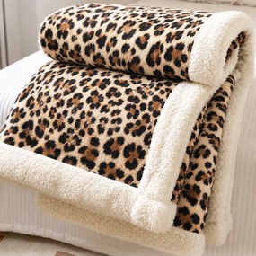 Pătură pufoasă cu blăniță, groasă 2.3 kg, 200x230 cm, PMB09