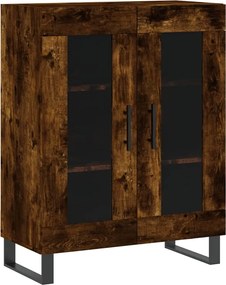 vidaXL Dulap, stejar fumuriu, 69,5x34x90 cm, lemn compozit