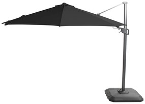 Umbrelă de soare neagră Hartman Deluxe, ø 350 cm, negru
