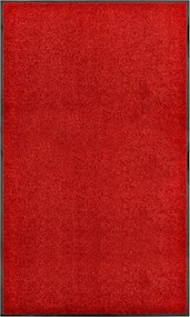 vidaXL Covoraș de ușă lavabil, roșu, 90 x 150 cm