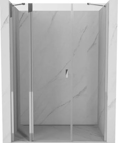 Mexen Mist ușă de duș batantă 130 cm, transparentă, crom - 8A4-130-001-01-00