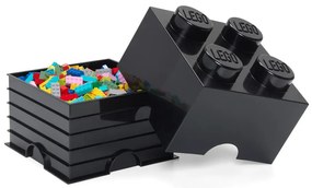 Cutie depozitare LEGO®, negru
