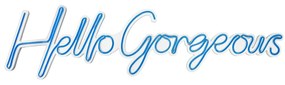 Aplica de Perete Neon Hello Gorgeous, 75 x 18 cm