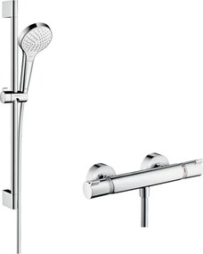 Baterie dus termostatata Hansgrohe Croma Select S crom cu set de dus